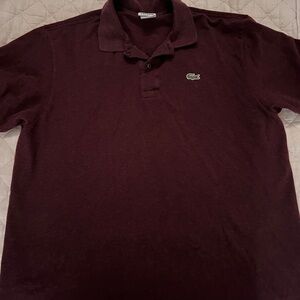 Lacoste Men's Polo Shirt - Deep Maroon